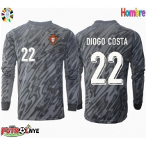 Camiseta Portugal Diogo Costa #22 Portero Visitante Equipación Eurocopa 2024 manga larga